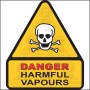  Danger - Harmful vapours 